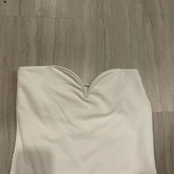 STRAPLESS WHITE DRESS - Picture 3 of 4